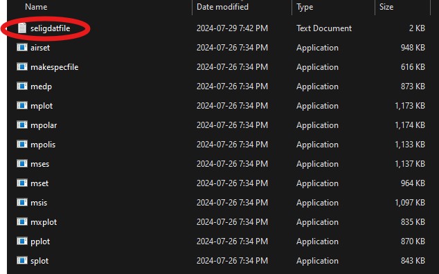 seligdatfile